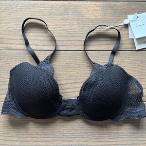 Pepper Black Lace Push-Up Bra